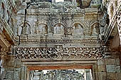 Preah Khan temple - the hall of dancers, lintel with frieze of dancing Apsaras.